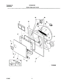 05 - Frnt Pnl,Door parts for Frigidaire Dryer GLEQ642AS0 from AppliancePartsPros.com