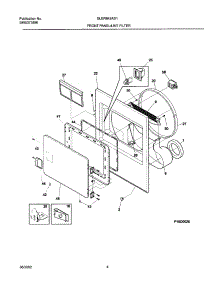05 - Frnt Pnl,Door parts for Frigidaire Dryer GLER642AS1 from AppliancePartsPros.com