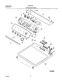 07 - Control Panel parts for Frigidaire Dryer GLER642AS1 from AppliancePartsPros.com