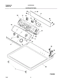 07 - Controls / Top Panel parts for Frigidaire Dryer GLGR331AS2 from AppliancePartsPros.com