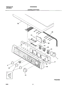 07 - Controls / Top Panel parts for Frigidaire Dryer GSGQ642AS4 from AppliancePartsPros.com