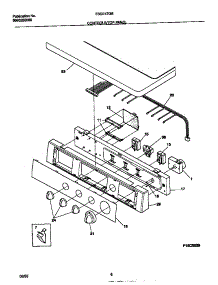 04 - Controls / Top Panel parts for Frigidaire Dryer FSG747GES0 from AppliancePartsPros.com