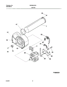 09 - Motor,Blower parts for Frigidaire Dryer GSEQ642AS0 from AppliancePartsPros.com