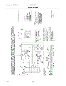 12 - Wiring Diagram parts for Frigidaire Dryer GLGR341CC0 from AppliancePartsPros.com