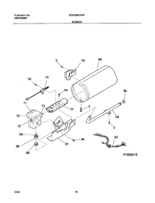 11 - Burner parts for Frigidaire Dryer GSGQ642AS4 from AppliancePartsPros.com
