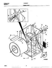 02 - Cabinet / Drum parts for Frigidaire Dryer LDG333PEW0 from AppliancePartsPros.com