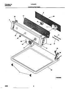 04 - Controls / Top Panel parts for Frigidaire Dryer LDE333PBW1 from AppliancePartsPros.com
