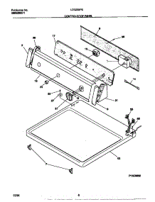 04 - Controls / Top Panel parts for Frigidaire Dryer LDG333PEW0 from AppliancePartsPros.com