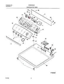 07 - Control Panel parts for Frigidaire Dryer GSGR642AS1 from AppliancePartsPros.com