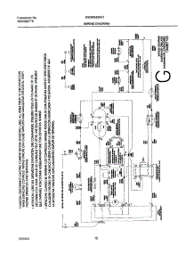 12 - 134067100 Wiring Diagram parts for Frigidaire Dryer GSGR642AS1 from AppliancePartsPros.com