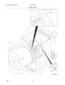 03 - Cabinet / Drum parts for Frigidaire Dryer LGQ1442ES2 from AppliancePartsPros.com