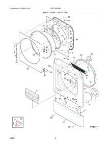 05 - Front Panel / Lint Filter parts for Frigidaire Dryer LGQ2152HS0 from AppliancePartsPros.com