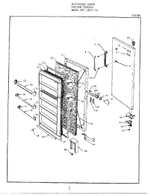 Doors parts for Frigidaire Freezer 43057B from AppliancePartsPros.com