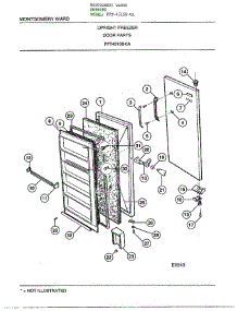 Upright Freezer / Door parts for Frigidaire Freezer 45158-OA from AppliancePartsPros.com