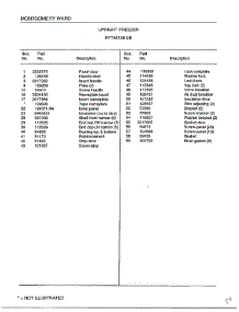 Upright Freezer Page 2 parts for Frigidaire Freezer 45158B from AppliancePartsPros.com