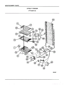 Upright Freezer Page 3 parts for Frigidaire Freezer 44057A from AppliancePartsPros.com