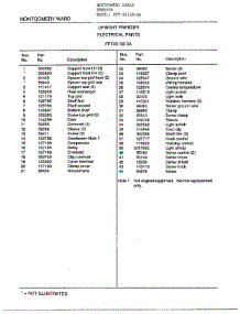 Upright Freezer / Electrical parts for Frigidaire Freezer 45158-OA from AppliancePartsPros.com