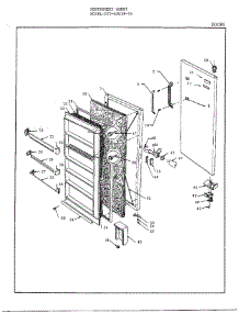 Doors parts for Frigidaire Freezer 43058-7A from AppliancePartsPros.com