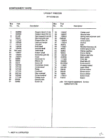 Upright Freezer Page 4 parts for Frigidaire Freezer 45159A from AppliancePartsPros.com