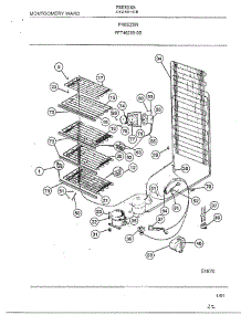 Freezer Page 5 parts for Frigidaire Freezer 46259-0B from AppliancePartsPros.com