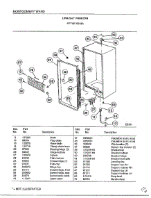 Upright Freezer Page 5 parts for Frigidaire Freezer 45159A from AppliancePartsPros.com