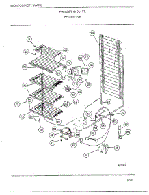 Freezer 16 Cubic Feet Page 5 parts for Frigidaire Freezer 46351-0B from AppliancePartsPros.com