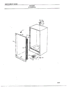 Freezer Page 5 parts for Frigidaire Freezer 44157A-0 from AppliancePartsPros.com
