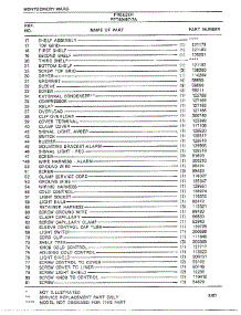 Freezer Page 4 parts for Frigidaire Freezer 46467A-7 from AppliancePartsPros.com
