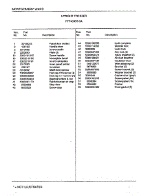 Upright Freezer Page 2 parts for Frigidaire Freezer 43359A from AppliancePartsPros.com