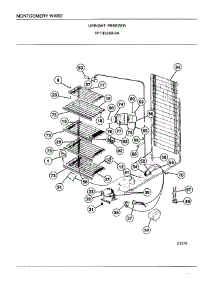 Upright Freezer Page 5 parts for Frigidaire Freezer 43359A from AppliancePartsPros.com