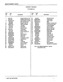 Upright Freezer Page 6 parts for Frigidaire Freezer 43359A from AppliancePartsPros.com