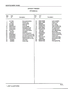 Upright Freezer Page 2 parts for Frigidaire Freezer 46659A from AppliancePartsPros.com