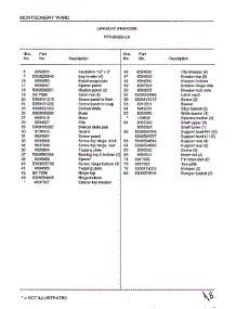 Upright Freezer Page 4 parts for Frigidaire Freezer 46659A from AppliancePartsPros.com