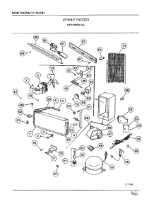 Upright Freezer Page 5 parts for Frigidaire Freezer 46659A from AppliancePartsPros.com