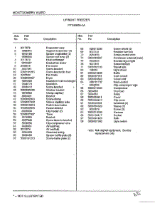Upright Freezer Page 6 parts for Frigidaire Freezer 46659A from AppliancePartsPros.com