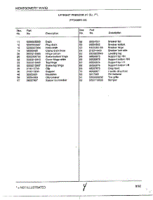 Upright Freezer 21 Cubic Feet Page 4 parts for Frigidaire Freezer 49651-0C from AppliancePartsPros.com