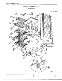 Upright Freezer 21 Cubic Feet Page 5 parts for Frigidaire Freezer 49651-0C from AppliancePartsPros.com
