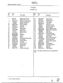 Freezer Page 6 parts for Frigidaire Freezer 49651-0A from AppliancePartsPros.com