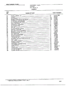 Cabinet Page 2 parts for Frigidaire Freezer 80436-7C from AppliancePartsPros.com