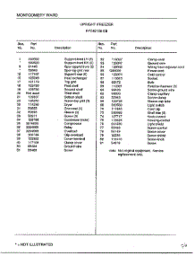 Upright Freezer Page 4 parts for Frigidaire Freezer 45158B from AppliancePartsPros.com