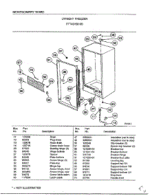 Upright Freezer Page 5 parts for Frigidaire Freezer 45158B from AppliancePartsPros.com
