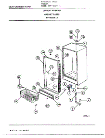 Upright Freezer / Cabinet parts for Frigidaire Freezer 49258-7A from AppliancePartsPros.com
