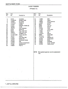 Chest Freezer Page 2 parts for Frigidaire Freezer 80657-7A from AppliancePartsPros.com