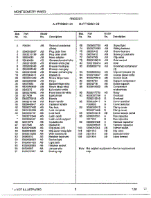 Freezer Page 2 parts for Frigidaire Freezer 86851-0B from AppliancePartsPros.com