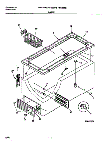 03 - Cabinet parts for Frigidaire Freezer F81M185BW0 from AppliancePartsPros.com
