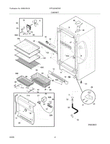 05 - Cabinet parts for Frigidaire Freezer AFFU2066DW3 from AppliancePartsPros.com