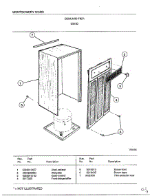 Dehumidifier parts for Frigidaire Freezer 80849A from AppliancePartsPros.com