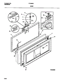 02 - Door parts for Frigidaire Freezer FFC05M5CW1 from AppliancePartsPros.com