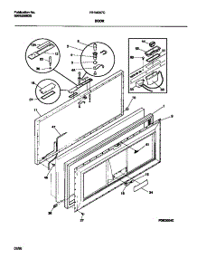 02 - Door parts for Frigidaire Freezer F81M207CW0 from AppliancePartsPros.com