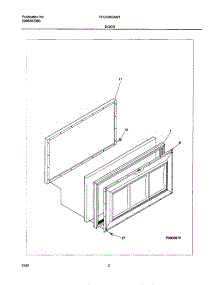03 - Door parts for Frigidaire Freezer FFC05K0AW1 from AppliancePartsPros.com